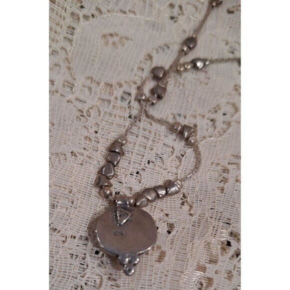 EUC Silpada Daintree Sterling Silver Necklace & Earring Set w/Green Stones - Picture 14 of 15